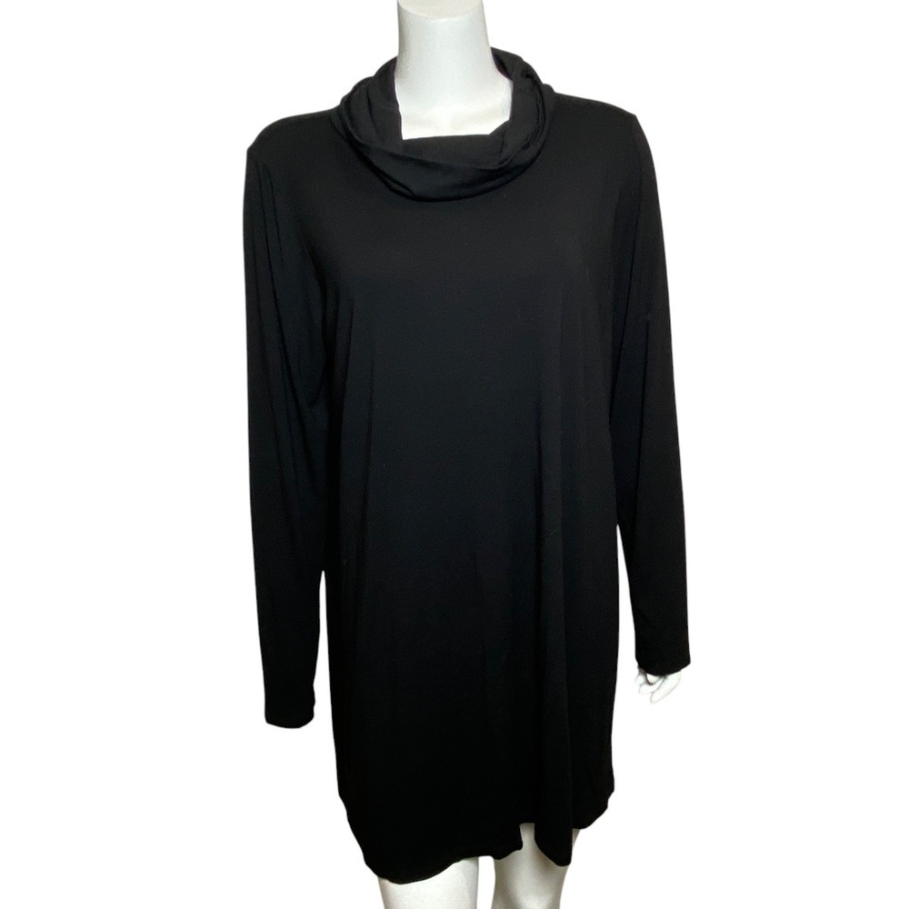 Eileen Fisher Cowl Neck Tunic Dress Size L